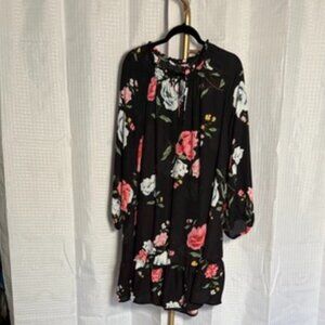 Black Floral Dress – Old Navy, Size L